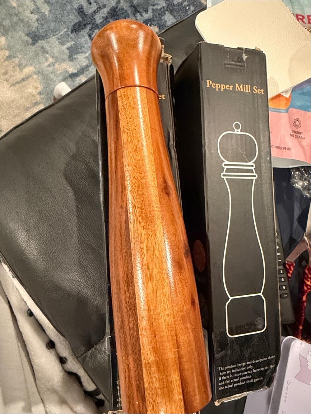 Wooden Pepper Grinder - Natural Brown Pepper Grinder